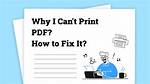 Why Pdf Cannot Print?