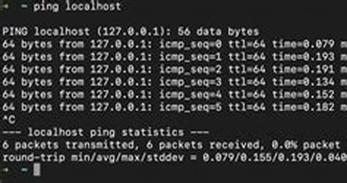 Why Ping Localhost from Root Ipv6 Selected?