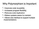 Why Polymorphism Is Important?