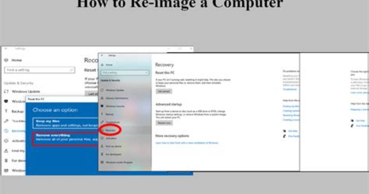 Why Reimage a Pc?