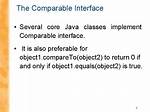 Why Should a Java Class Implement Comparable?
