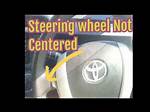 Why Steering Wheel Not Centered?