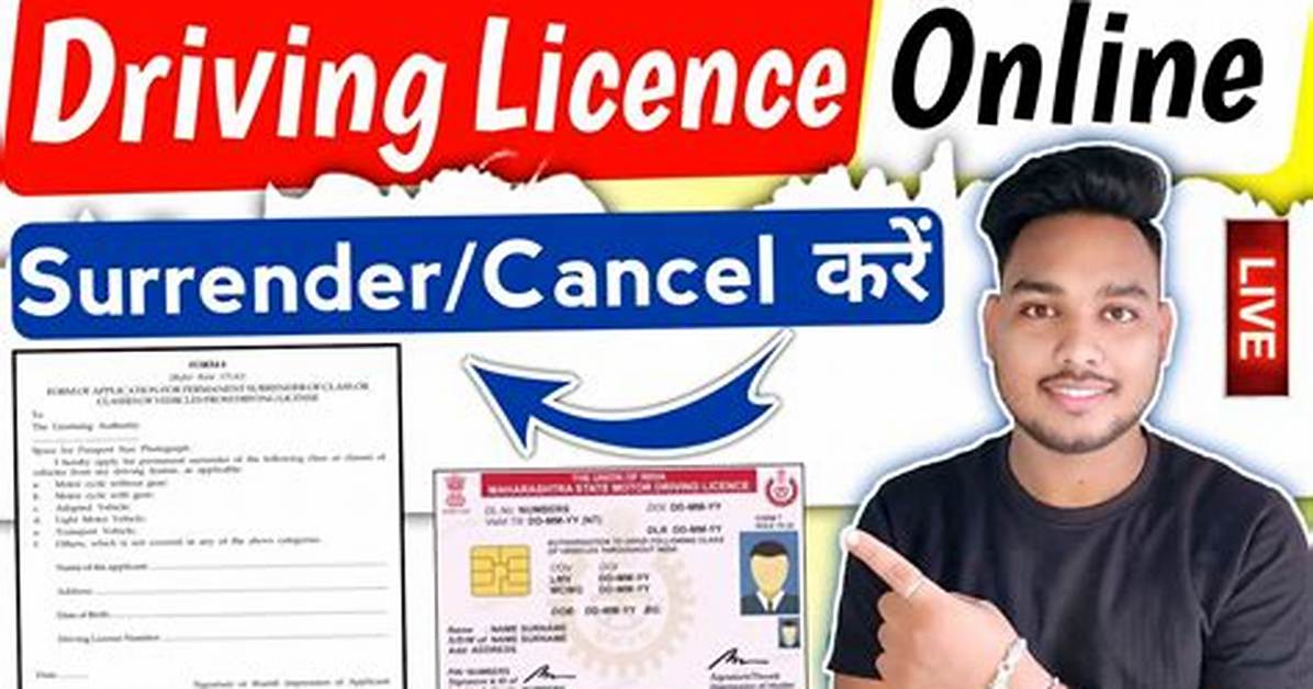 Why Surrender Driving Licence?