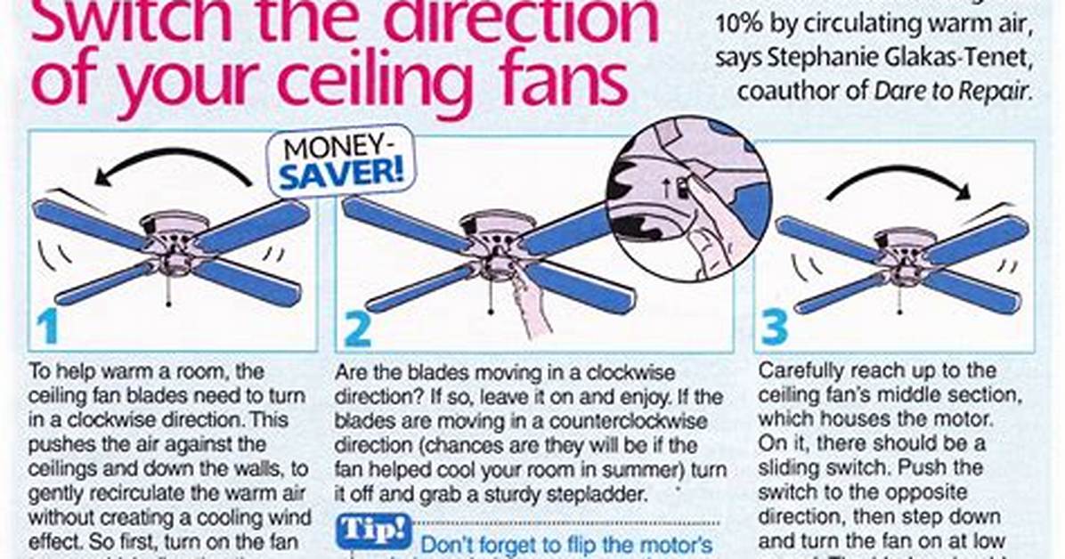 Why Switch Ceiling Fan Direction?