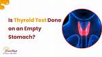 Why Thyroid Tablet in Empty Stomach?