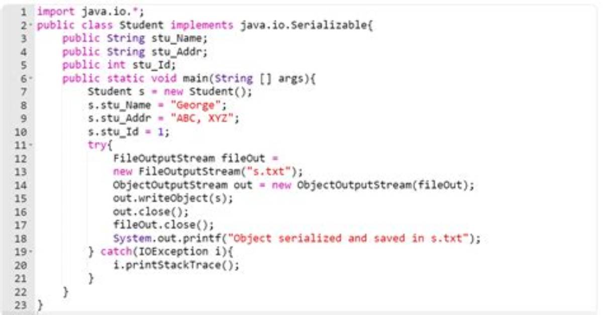 Why to Serialize a Class in Java?