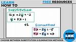 Why Use Elimination Method Vs. Substitution Method in Linear Algebra?