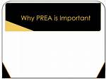 Why Was Prea Created