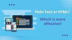 Why We Use Plain Text?