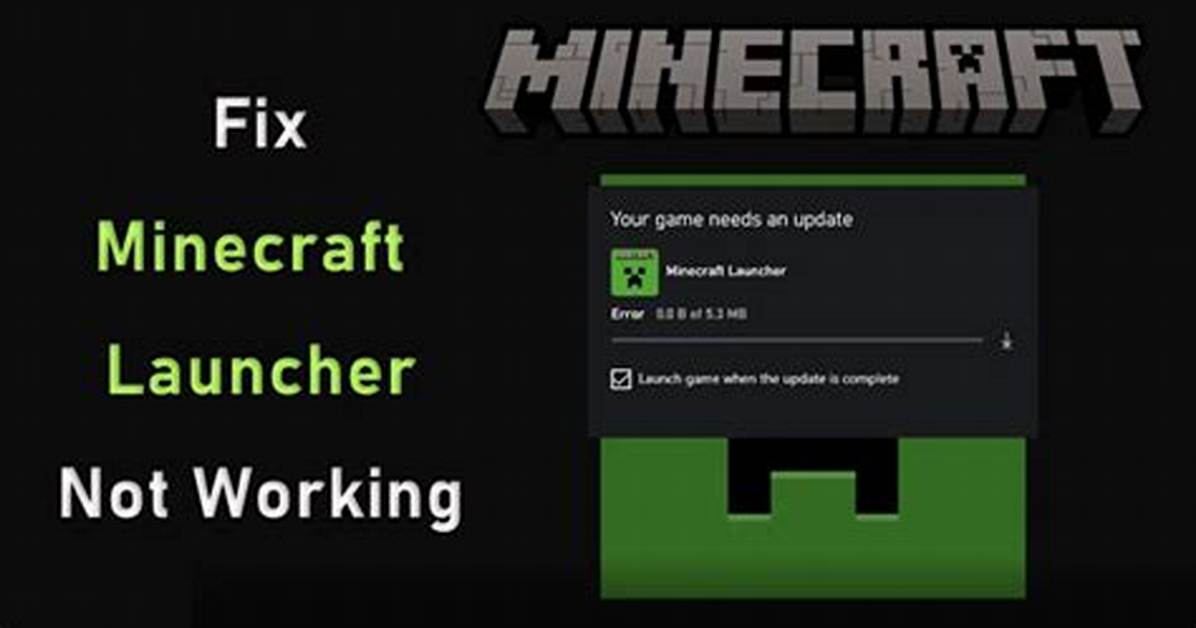 Why Won’t Minecraft Work