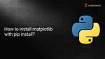 Why Won't Python-Pip Install Matplotlib Work?