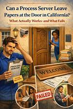 Will a Process Server Leave a Note?
