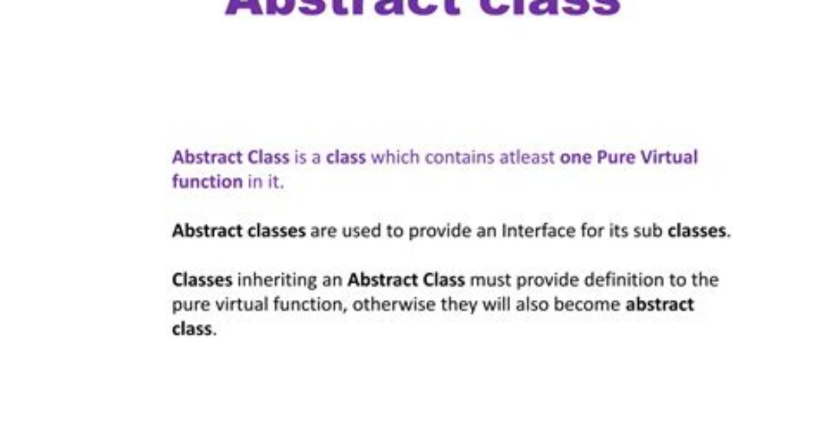Will Abstract Class Creates Virtual Table?
