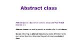 Will Abstract Class Creates Virtual Table?