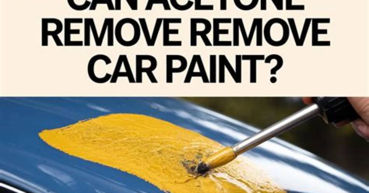 Will Acetone Remove Emulsion?