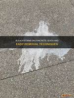 Will Bleach Erode Concrete?
