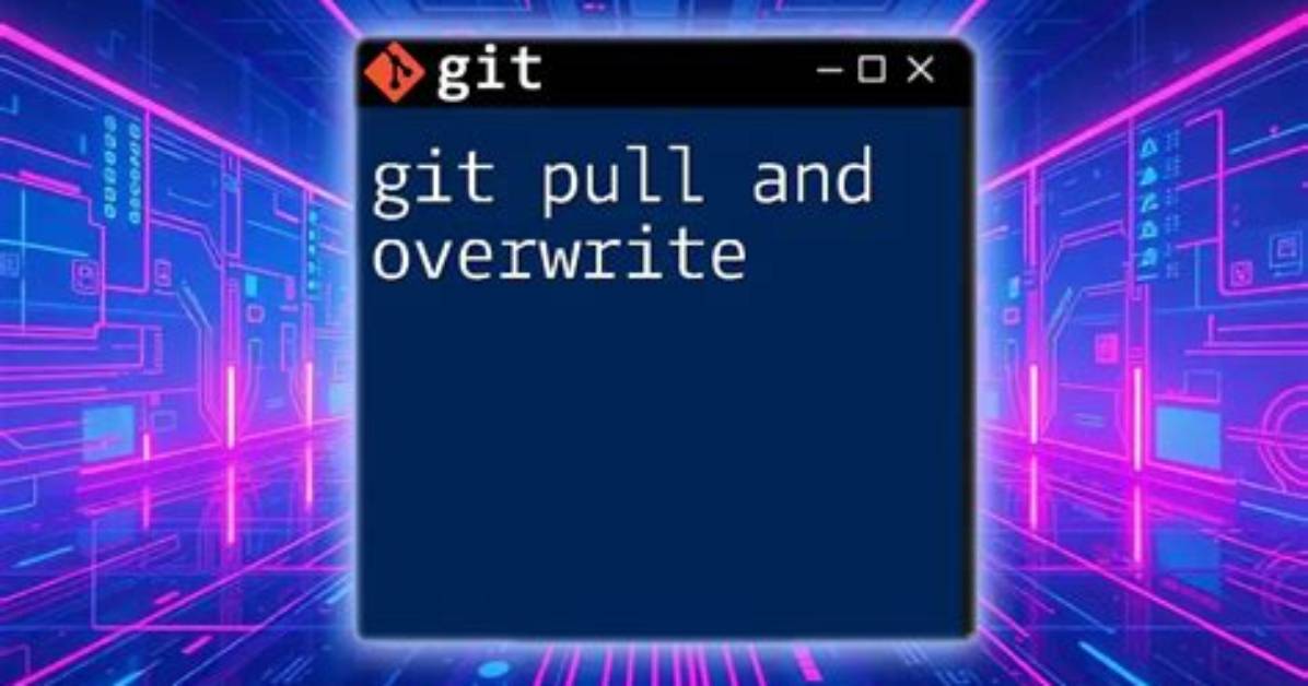Will Git Pull Overwrite Local Changes?