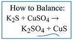 Will K2S Cuso4 React?