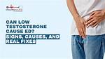 Will Low Testosterone Cause Ed?