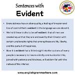 Will Make Evident Synonym?