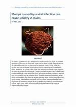 Will Mumps Cause Sterility?