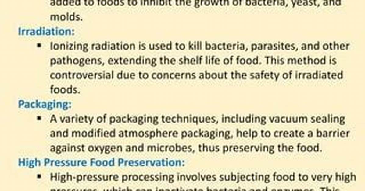 Will Preservatives Kill Yeast?