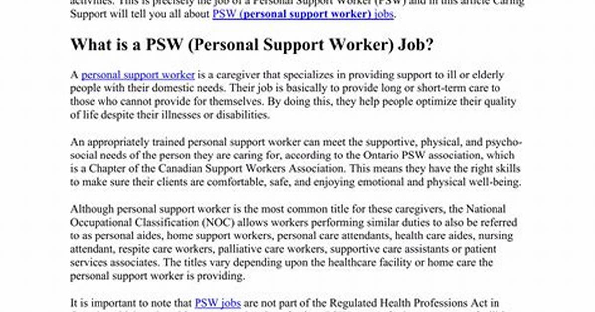 Will Psw Be Regulated?