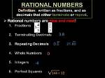 Will Rational Numbers Repeat?