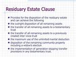 Will Residuary Clause Sample?