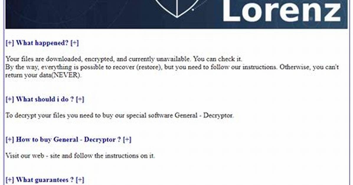 Win32/Filecoder. Lorenz. C