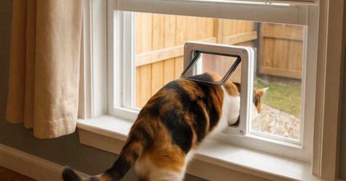 Window Cat Door