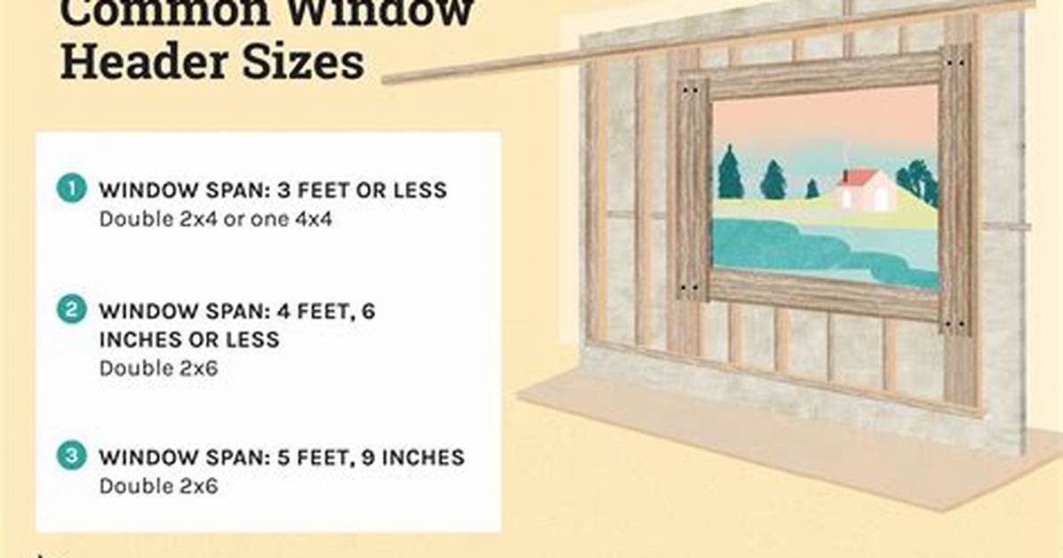 Window Header Size Chart