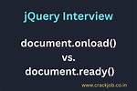 Window. Onload vs $(Document). Ready()