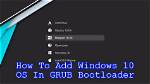 Windows 10 Bootloader Missing in Grub Menu over Night