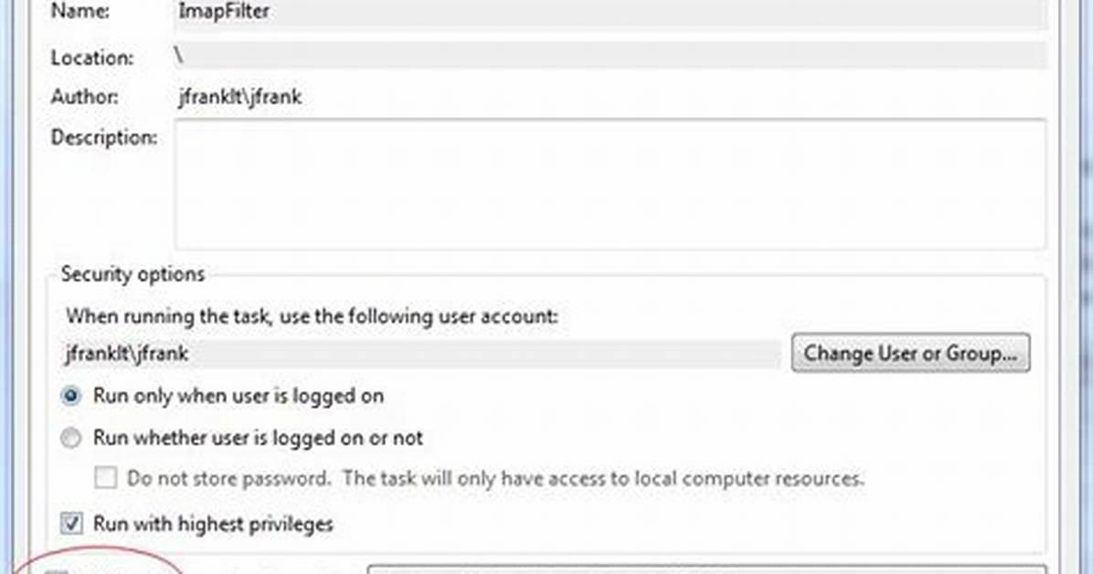 Windows 7 Task Scheduler Hidden Setting Doesn't Work