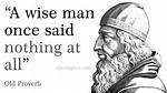Wise Old Saying