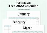 Word Calendar 2022