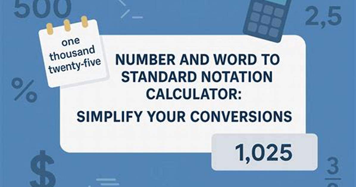Word Notation Calculator