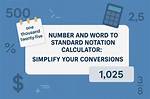 Word Notation Calculator