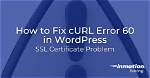 Wordpress Not Detecting Curl