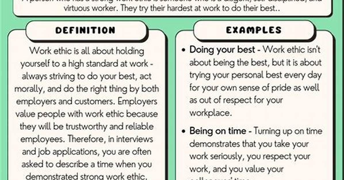 Work Ethic Meaning