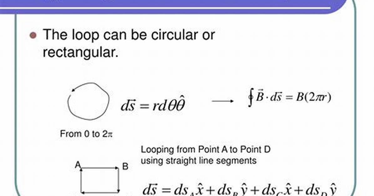 Work = Line Integral over Closed Loop