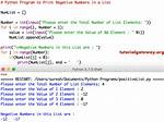 Working with Negative Numbers in Python