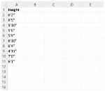 Would You Write Your Height?