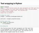 Wrap Text in Python Idle