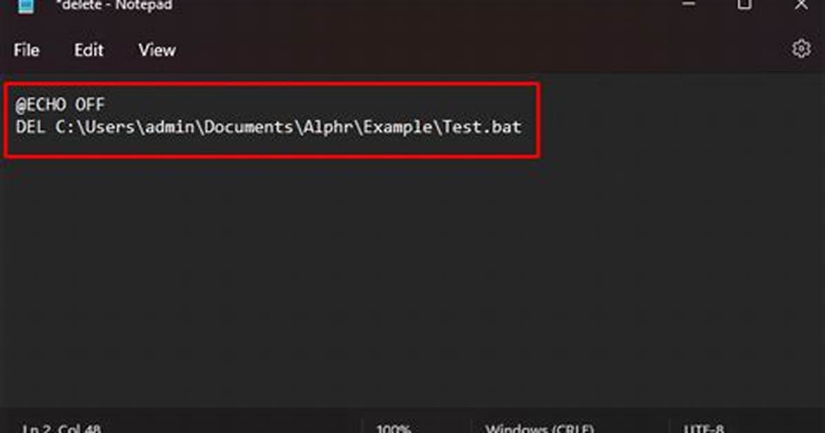 Write. Bat File and Execute Command Based on Input - Windows