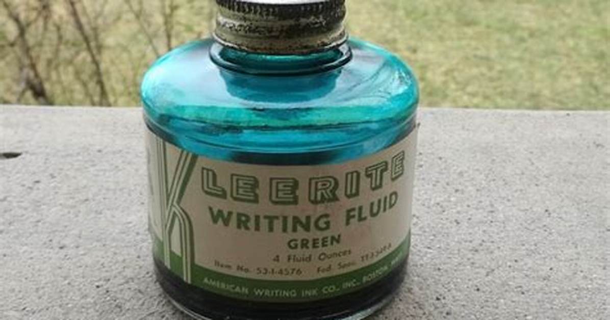 Writing Fluid