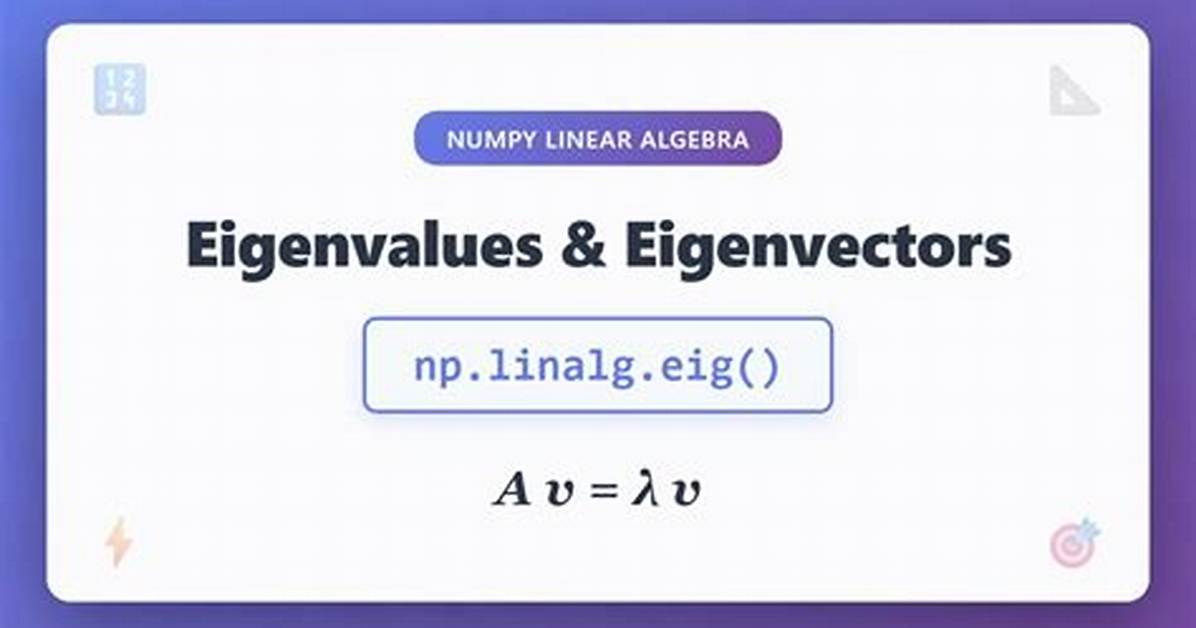 Wrong Eigenvalues in Np. Linalg. Eig