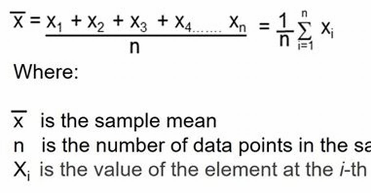 X Bar Statistics