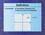 X Coordinate Definition